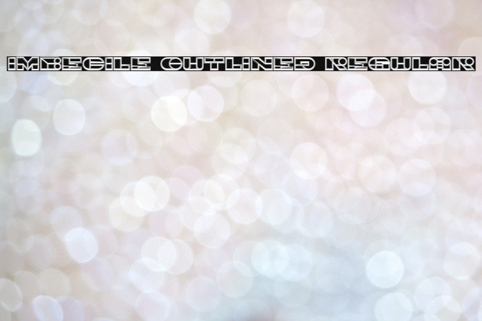 Imbecile Outlined Regular Font examples