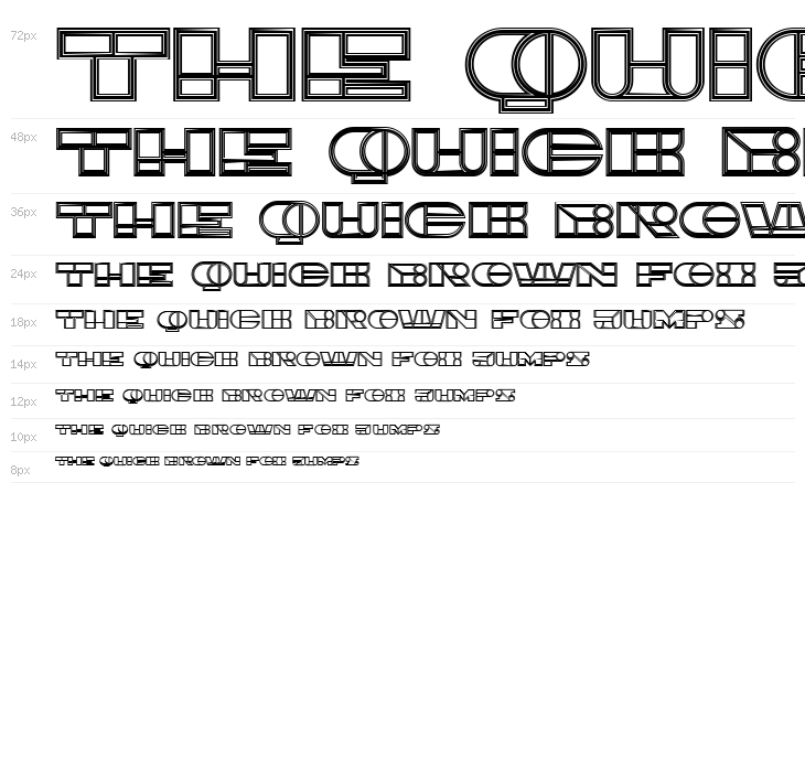 Imbecile Outlined Regular Waterfall