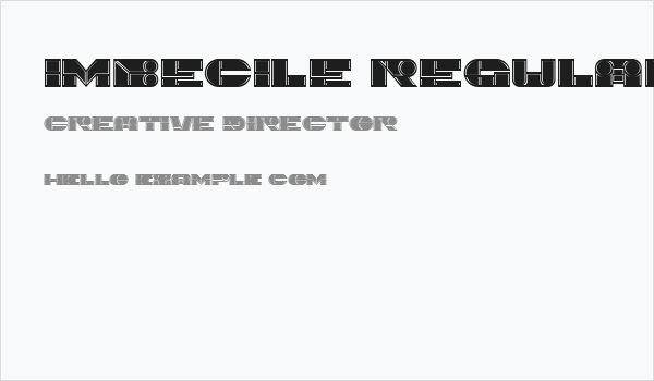 Imbecile Regular Business Card