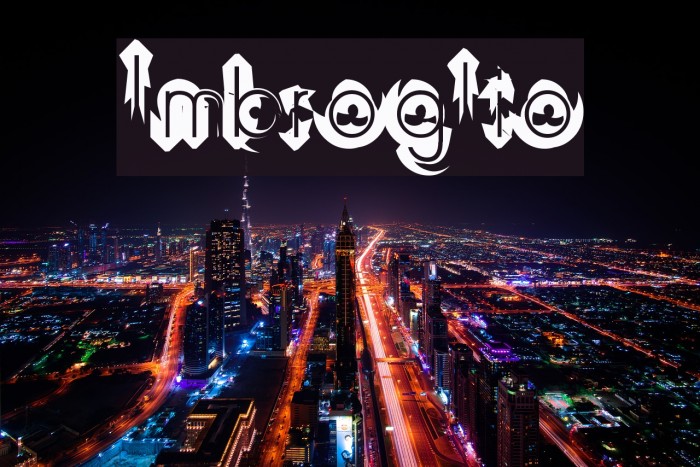 Imbroglio Font examples