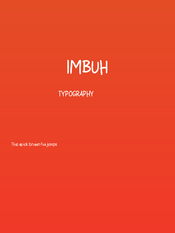 Imbuh Poster