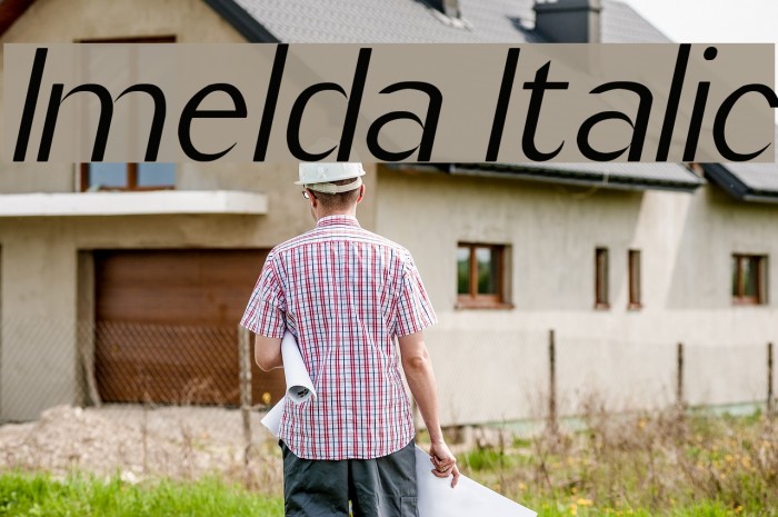 Imelda Italic Font examples