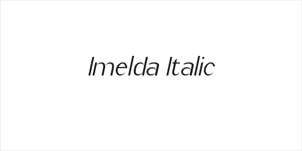 Imelda Italic Logo