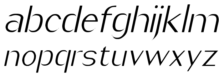 Imelda Light Italic Font LOWERCASE