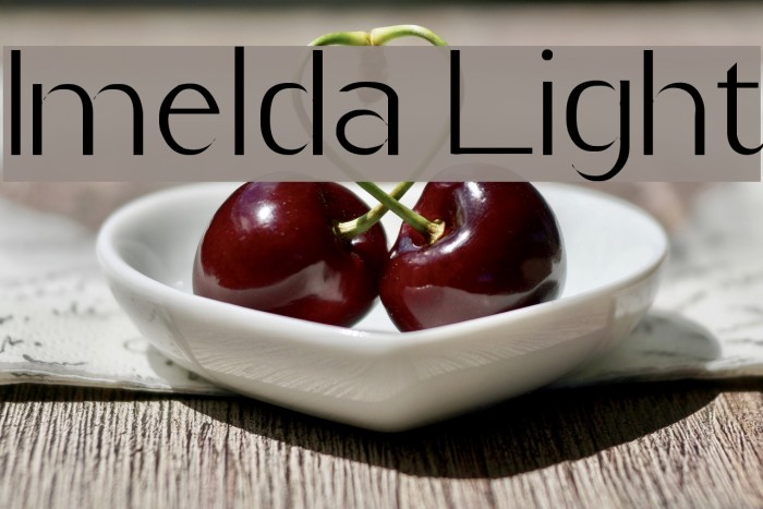 Imelda Light Font examples