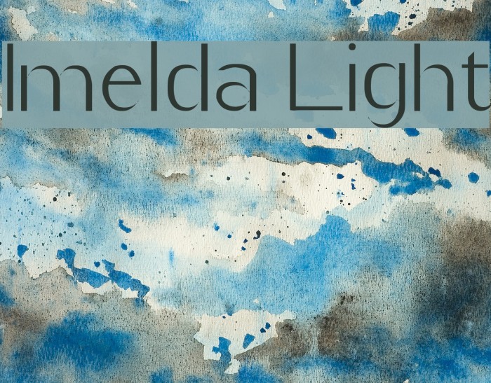 Imelda Light Font examples