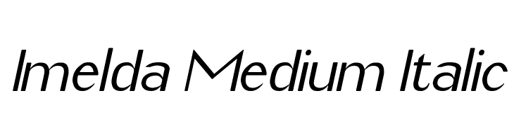 Imelda Medium Italic Font