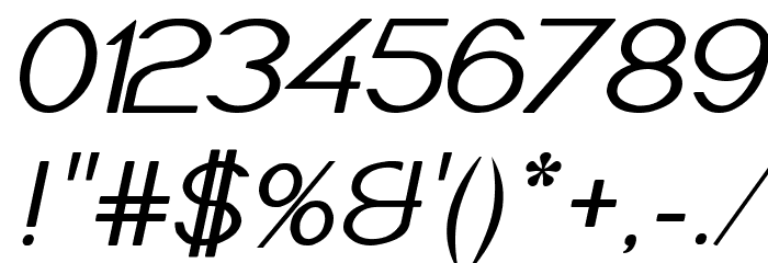 Imelda Medium Italic Font OTHER CHARS