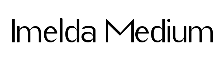 Imelda Medium  Free Fonts Download