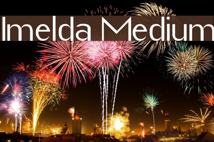 Imelda Medium Font examples