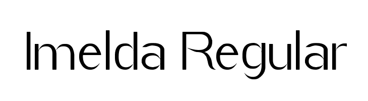 Imelda Regular  les polices de caractères gratuit tlcharger