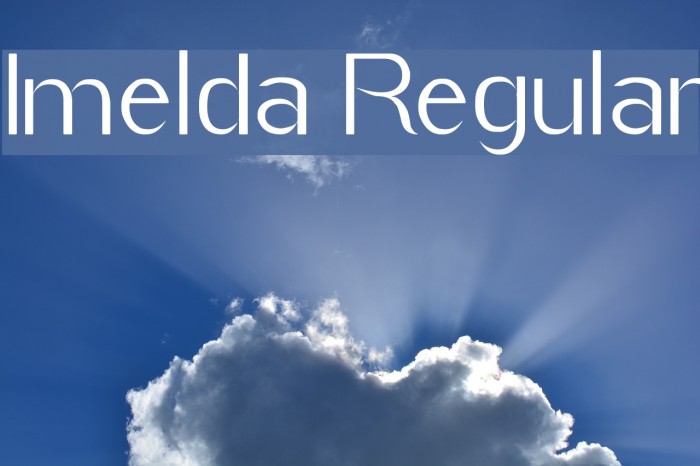 Imelda Regular Font examples