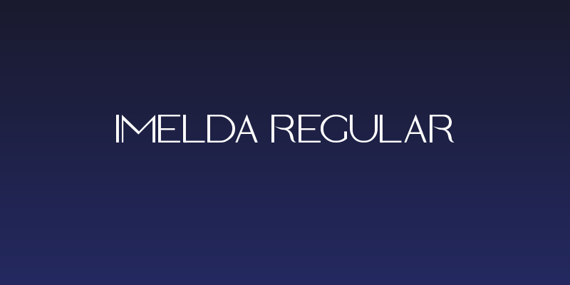 Imelda Regular Social Header