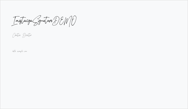 ImestavigaSignatureDEMO Business Card