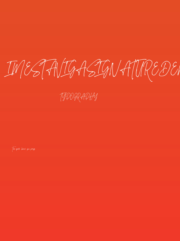 ImestavigaSignatureDEMO Poster