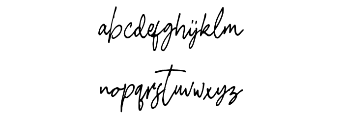 ImestavigaSignatureDEMO Font LOWERCASE