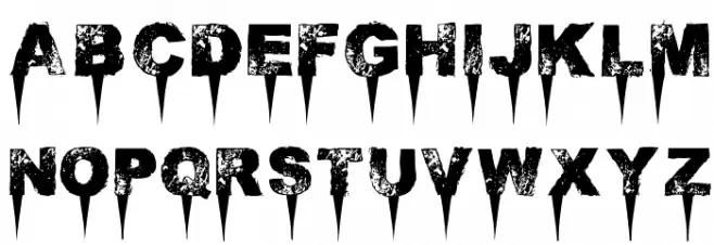 Immense decaY Шрифта ВЕРХНИЙ