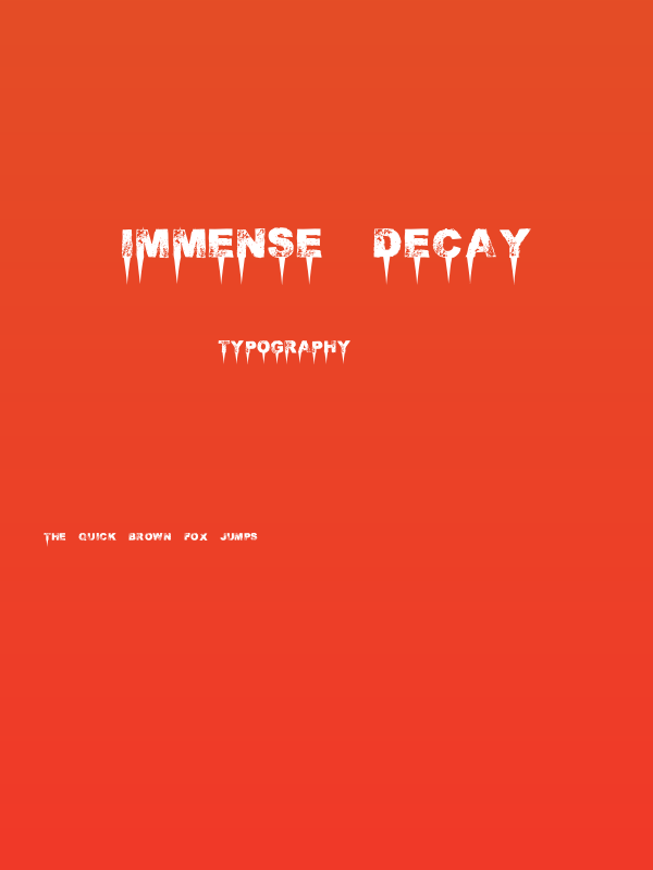 Immense decaY Poster