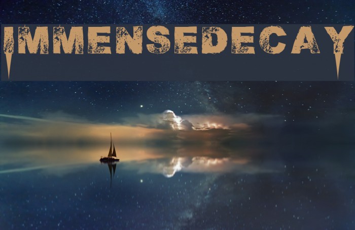 ImmensedecaY Font examples
