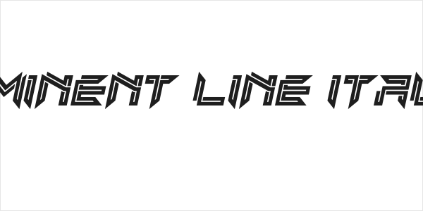 Imminent Line Italic Logo