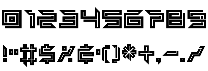 Imminent Line Regular Font OTHER CHARS