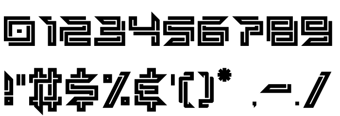 Imminent Line Font OTHER CHARS