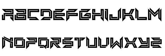 Imminent Line Font LOWERCASE