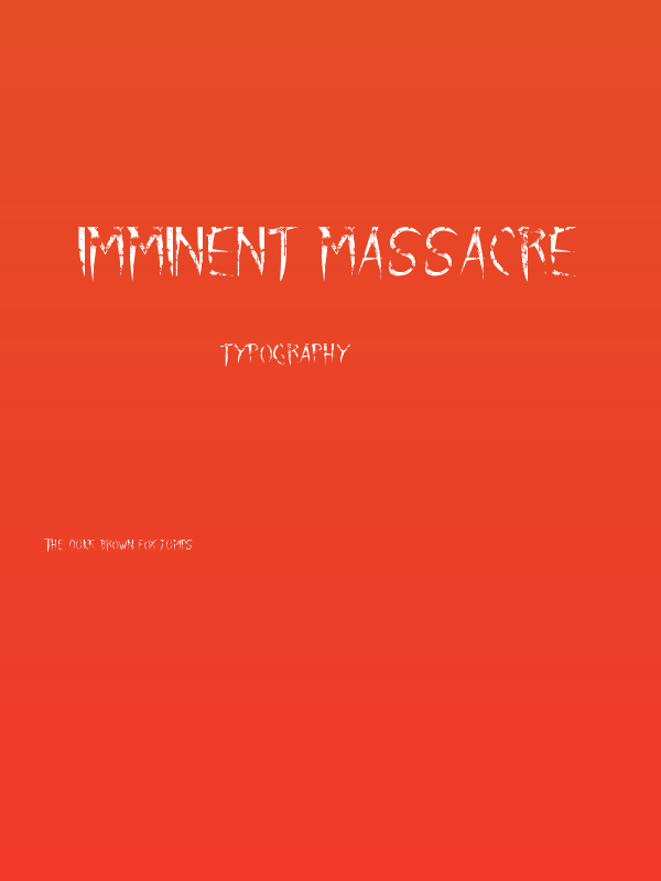 Imminent Massacre Poster