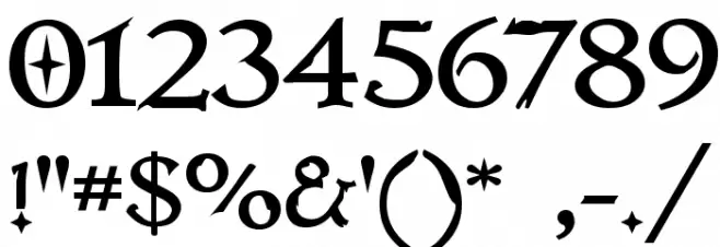 Immortal Schriftart Anderer Schreiben