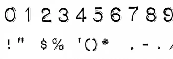 Impact Label Rev Шрифта ДРУГИЕ символов