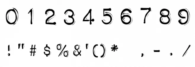 Impact Label Reversed Font OTHER CHARS