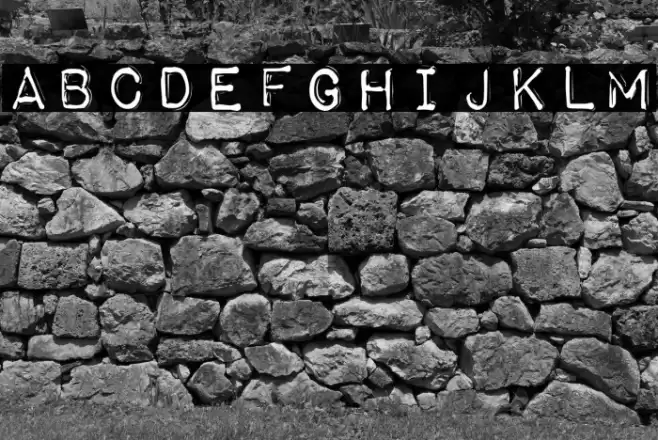 Impact Label Reversed Font examples