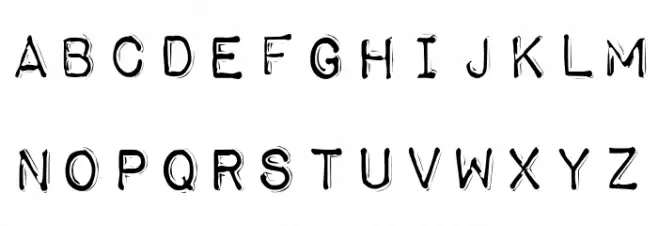 Impact Label Reversed Fuentes MINÚSCULAS