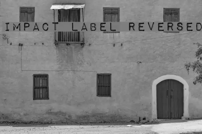 Impact Label Reversed Font examples