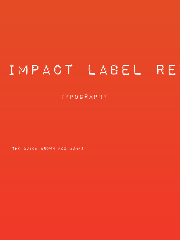 Impact Label Reversed Poster
