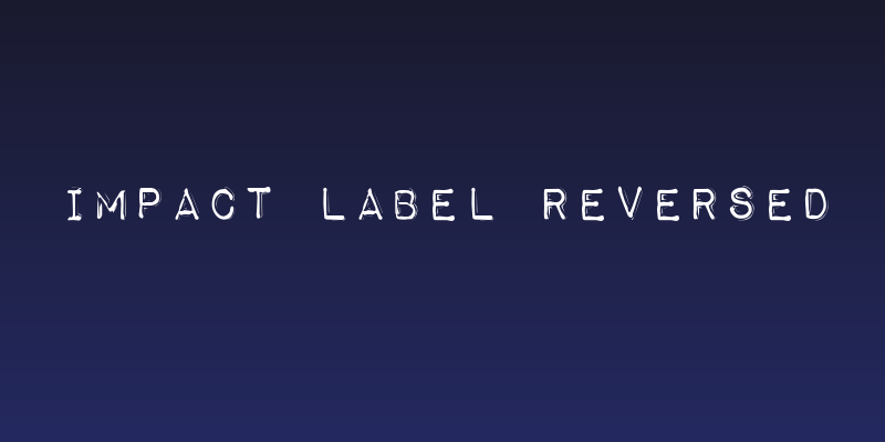 Impact Label Reversed Social Header