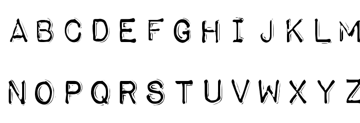 Impact Label Reversed Font LOWERCASE