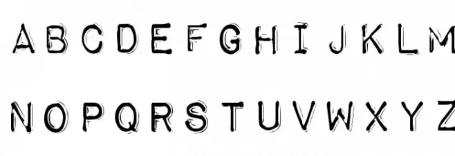 Impact Label Reversed Schriftart Kleinbuchstaben