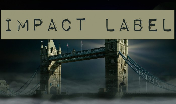 Impact Label フォント examples