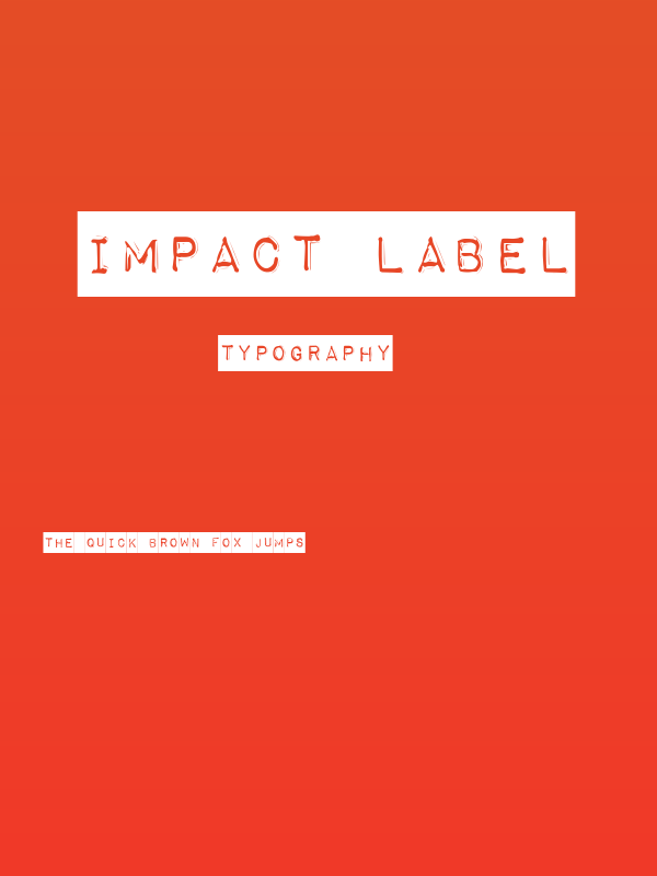 Impact Label Poster