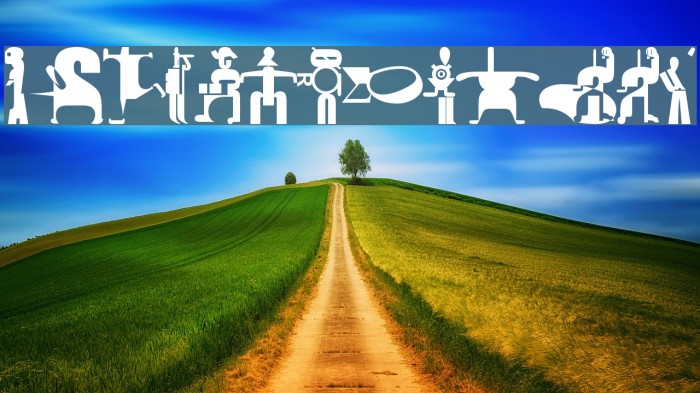 Impact People Font examples