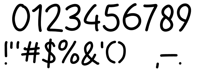 Impact Stone Font OTHER CHARS