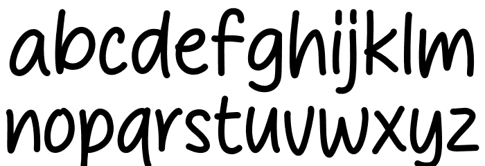 Impact Stone Font LOWERCASE