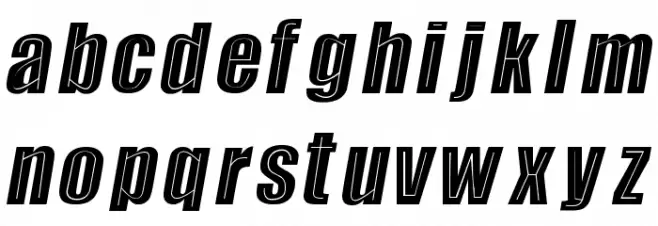 Impactada Font LOWERCASE
