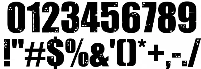 Impacted2.0-Regular Font OTHER CHARS