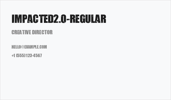 Impacted2.0-Regular Business Card