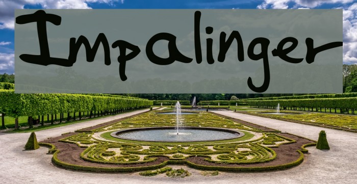 Impalinger Font examples