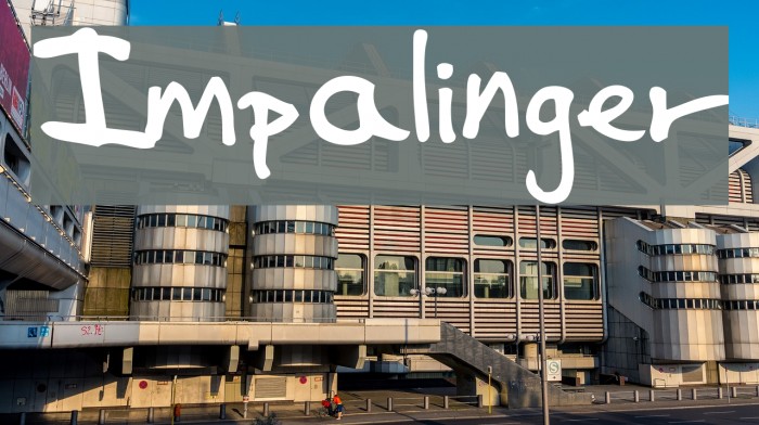 Impalinger Font examples