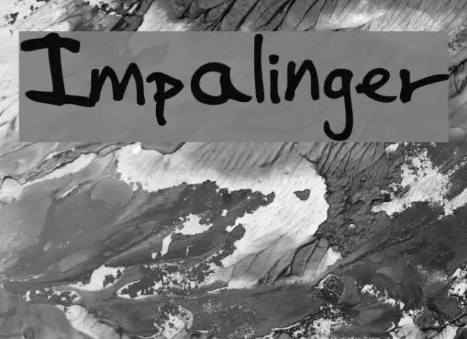 Impalinger Font examples