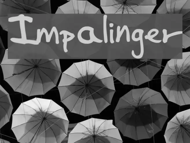Impalinger Font examples